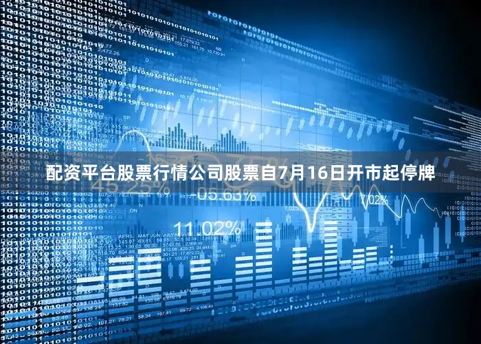 配资平台股票行情公司股票自7月16日开市起停牌