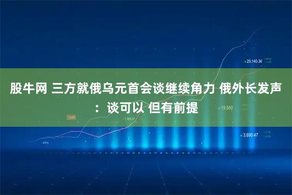 股牛网 三方就俄乌元首会谈继续角力 俄外长发声:谈可以 但有前提