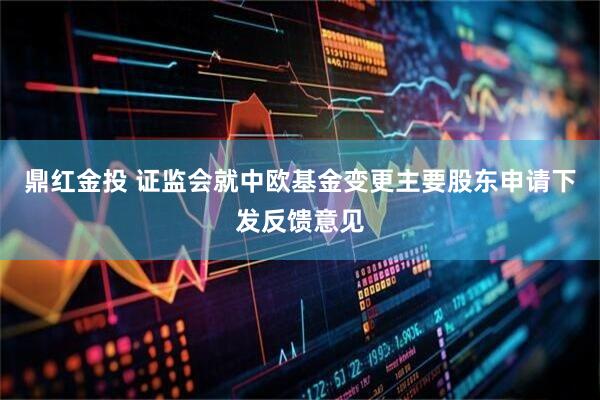 鼎红金投 证监会就中欧基金变更主要股东申请下发反馈意见
